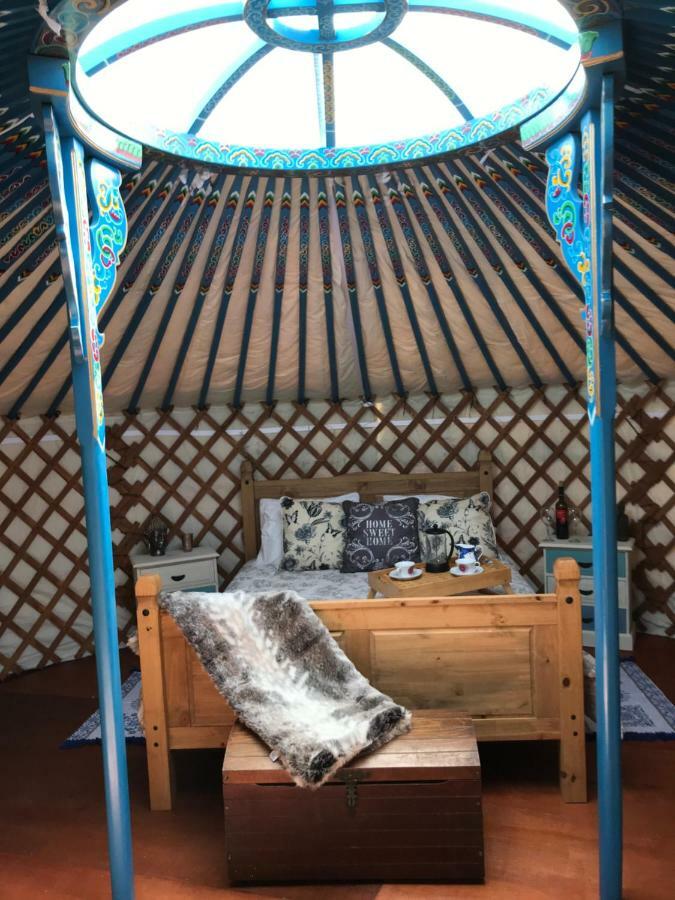 Отель French Fields Luxury Glamping Original Mongolian Yurt Le-Vieux-Cerier Экстерьер фото